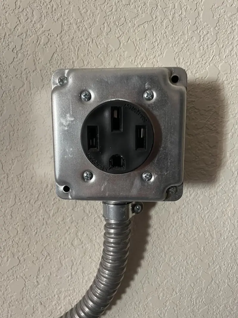 NEMA 14-50 outlet installed for Smart Home Electrical in Oregon